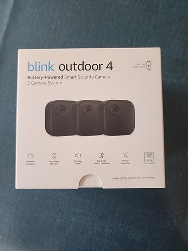 Blink Outdoor 4 (4th Gen) 2 Camera Wireless Security System Kit - Open Box 8 thumbnail image