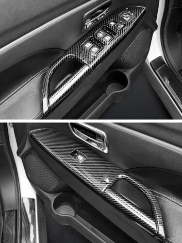 Cubierta de moldura de interruptor de reposabrazos de puerta interior para Mitsubishi ASX Outlander Sport 2013-18 Foto 2 de 4