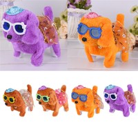 Plush Puppy Electric Doll Toy Walking Dog Barking Luminous Dog Toy Kids Play Fun Plush Puppy Electric Doll Toy Walking Dog Barking Luminous Dog Toy Kids Play Fun