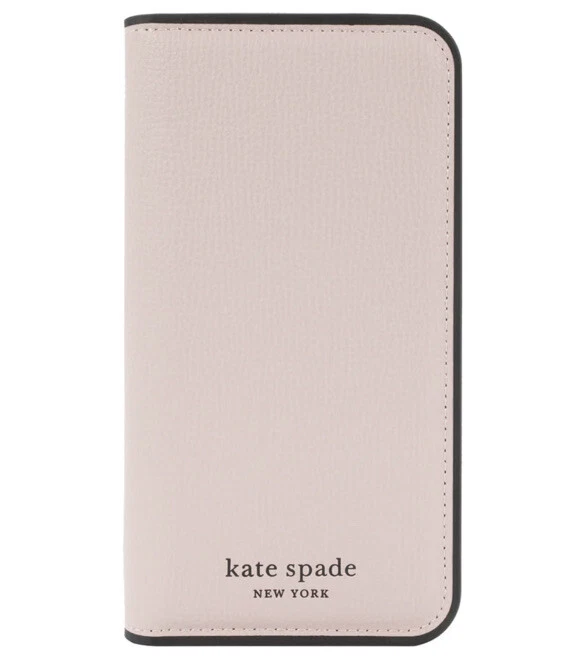 Kate Spade Morgan Colorblock iPhone 14 Pro Max Magnetic Wrap Folio Case, Cafe Mocha