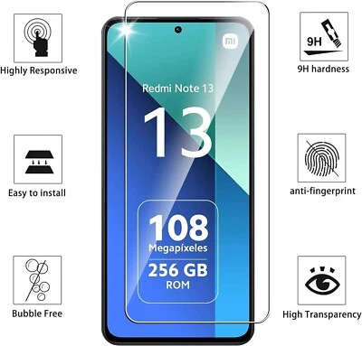 Verre Trempé pour Xiaomi Redmi Note 13 4g,Film Protection écran Dureté 9H