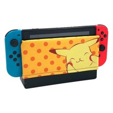 Nintendo Switch Dock Sock - Pikachu Suede Soft Cover Sleeve Brand New 