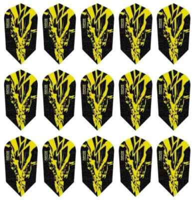 5 New Sets Harrows Rapide X Slim Dart Flights   Ships w/ Tracking - Yellow