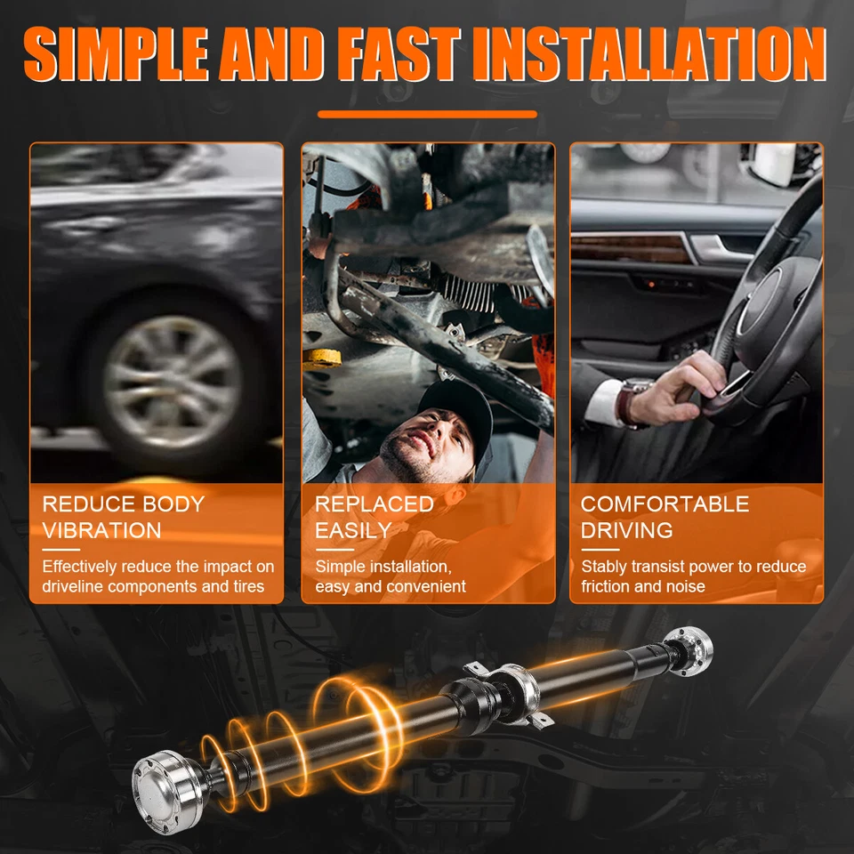 Rear Driveshaft Assembly for 2011-2019 Dodge Durango 5.7L AWD 52123635AA 976-972 - Image 3 of 4