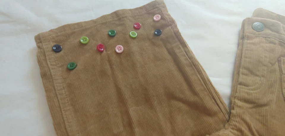 Pantalones, Jeans Gymboree PUPS & KISSES Cordón Botón Dobladillo, VINTAGE, Talla 10 Nuevos con Etiquetas Foto 2 de 2