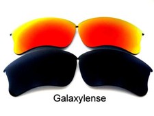 Galaxy Replacement Lenses for Oakley Flak Jacket XLJ Sunglasses Black Red