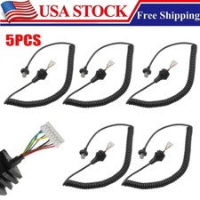 5Pcs 8-Pin RJ45 HM-152 Microphone Mic Cable Cord HM-154 for ICOM Radio