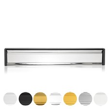 Xfort MailPlate Slimline 12" Letterplate, Letterbox, (40-80mm)