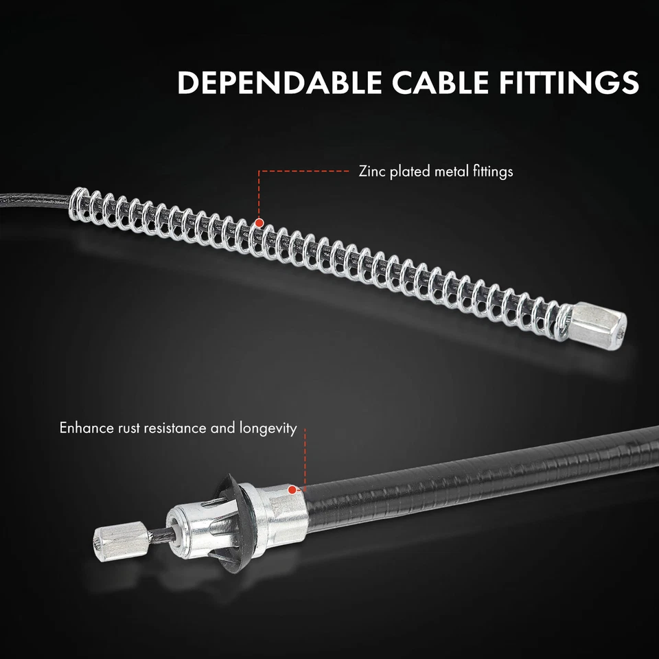 2x Cabo de Freio de Estacionamento Traseiro Esquerdo e Direito para Dodge Neon 2000-2005 Plymouth 00-01 - Imagem 4 de 4