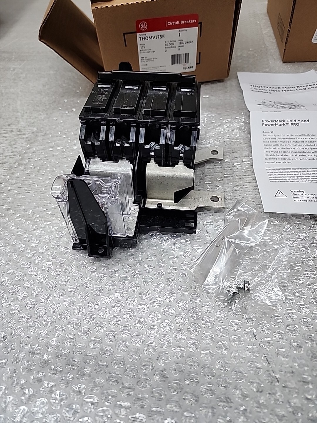 GE, THQMV175E, Circuit Breaker, 175 Amps 120/240V  (  NEW  )