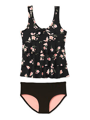 Girls Justice Watermelon Flip Sequin Tankini Swimsuit size 14 NEW NWT