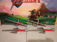 2012 TMNT role play plastice sais cosplay life sized x4 lot set Raphael RARE
