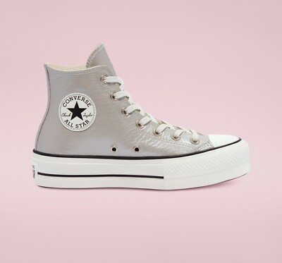 metallic fur chuck taylor all star platform high top