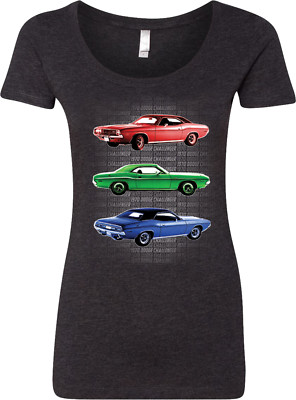 Buy Cool Shirts Ladies Dodge T-shirt 1970 Challengers Scoop Neck