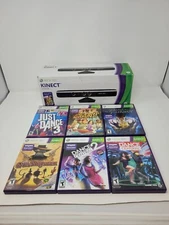Microsoft Kinect Sensor for XBox 360 with 7 Kinect games And Original Box