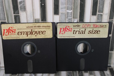 Logiciel IBM Vintage – PFS: File (1982), Disquette, Occasion