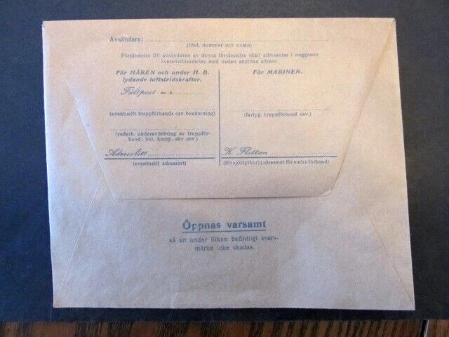 SUECIA, PUESTO DE CAMPAÑA MILITAR ESTACIONARIO, SIN USAR Foto 3 de 3