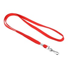 17.7" Lanyard Badge 10pcs Neck Shoulder Flat Lanyard Red