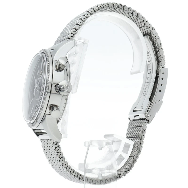 BREITLING Transocean Cronógrafo Bisel Diamante A41310/A4131053/BC06 Inoxidable... Foto 3 de 4