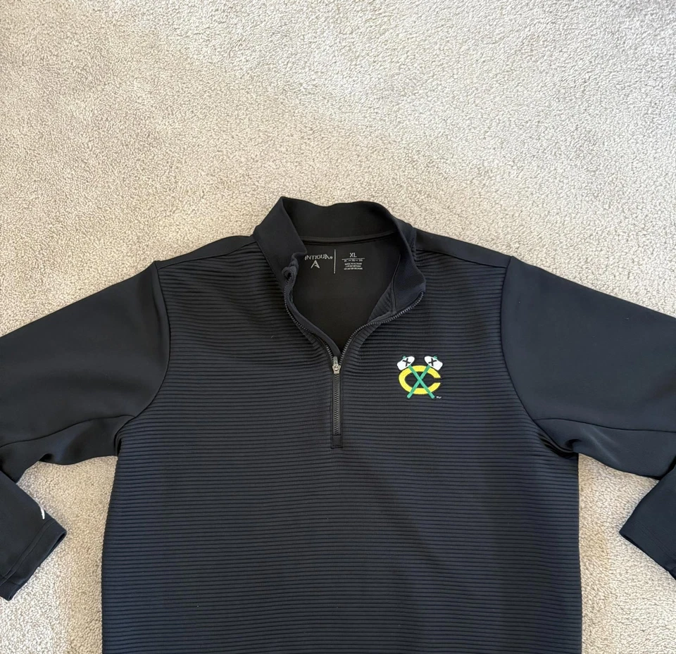 Blackhawks Antigua 1/4 zíper tamanho XL - Imagem 2 de 4