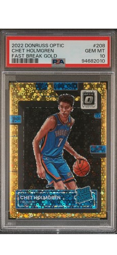 Chet Holmgren [Gold] #208 2022 Panini Donruss Optic card