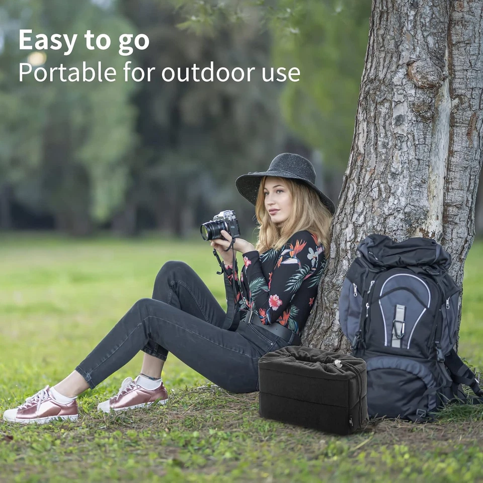 Koolertron Shockproof Camera Photo Bag for SLR TLR Insert Black  - Image 2 of 4