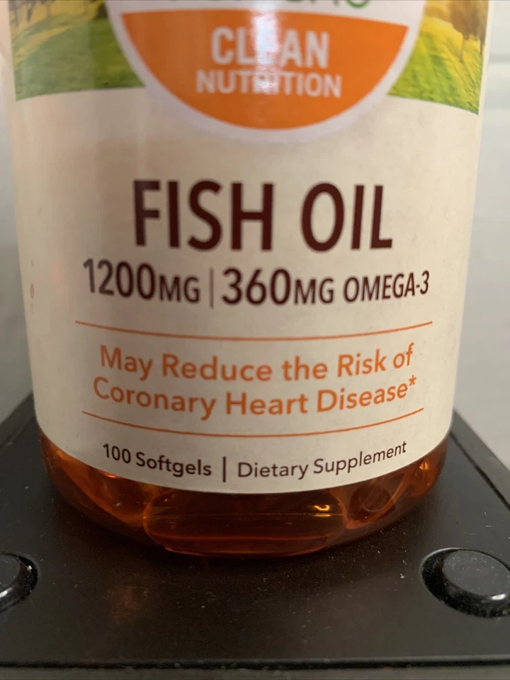 Aceite de pescado Sundown Naturals 1200 mg, 100 cápsulas blandas Foto 2 de 2