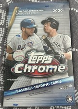 2020 Topps Chrome Baseball Hobby Box  Factory Sealed Free Shipping 2 Autos