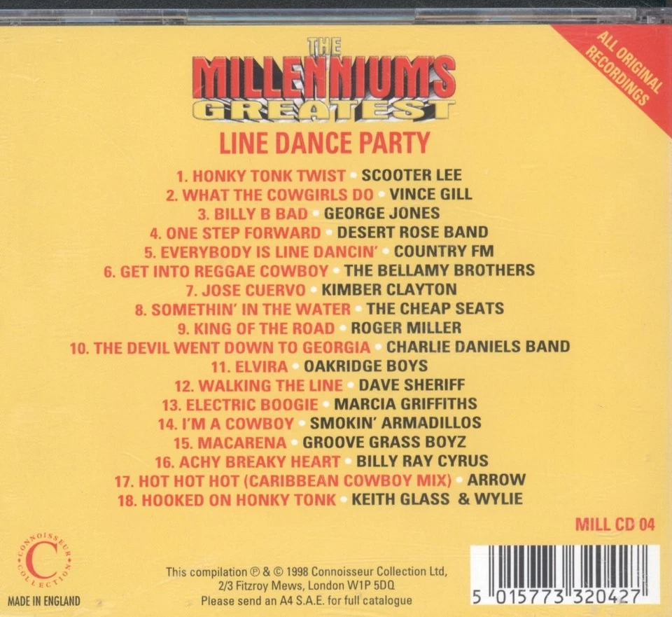 Various Artists Milleniums Greatest Line Dance Party CD UK Connoisseur - Bild 2 von 3