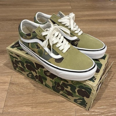 Size 9 - BAPE x Vans Old Skool 36 DX Green Camo
