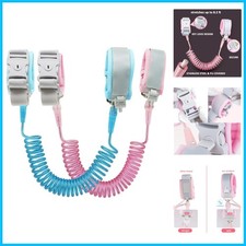 Pink Blue Toddler Leash with Key Lock - 8.2ft of Safety Freedom, 2-Pack