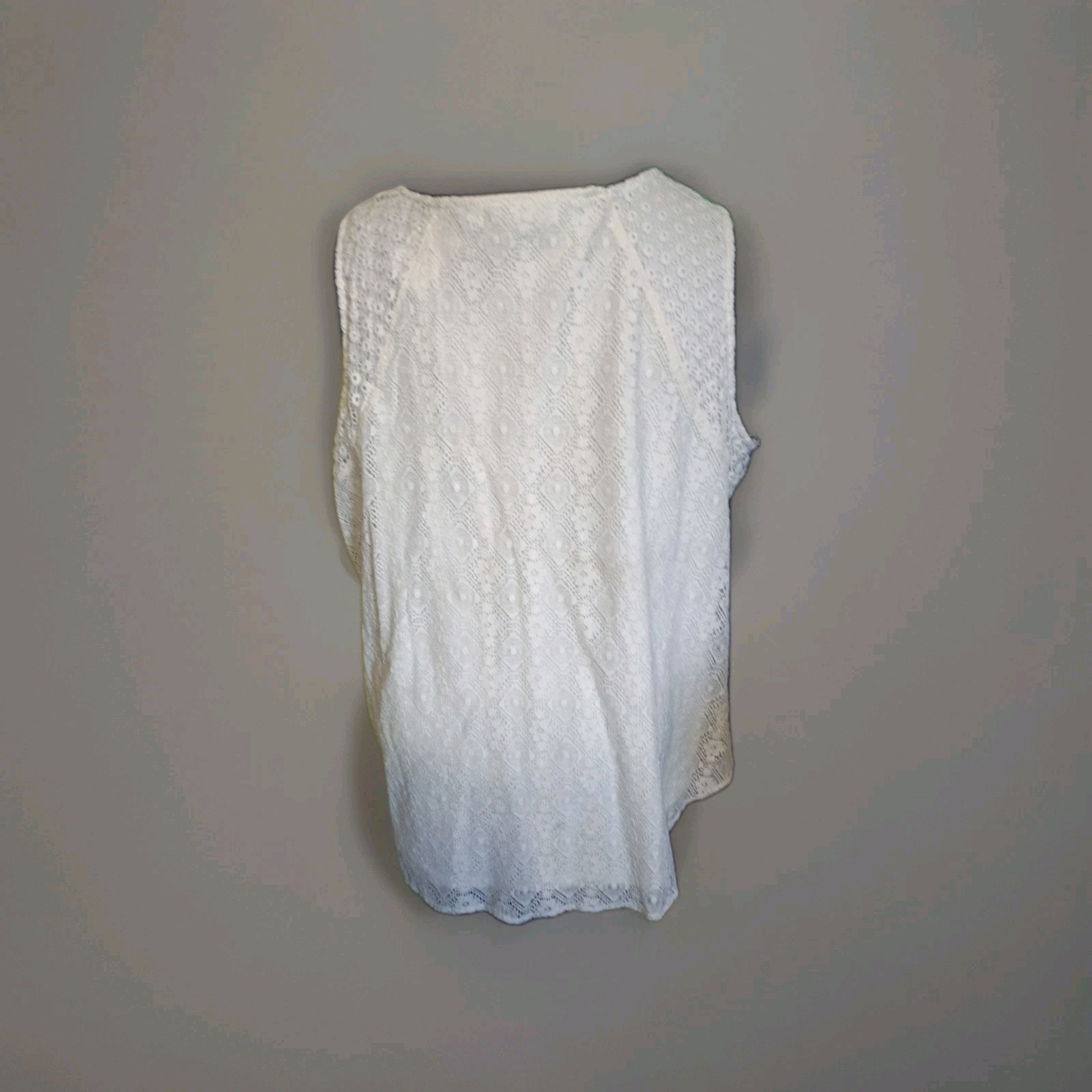 NWT SOLITAIRE BY RAVI KHOSLA LACE CROCHET TANK TOP 3X