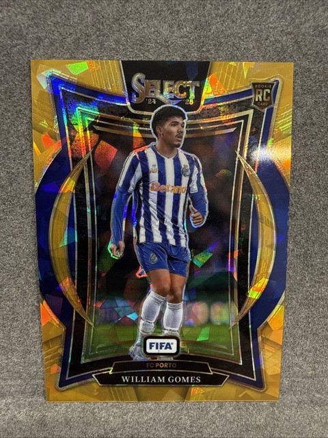 2024-25 Select FIFA William Gomes Gold Cracked Ice /10