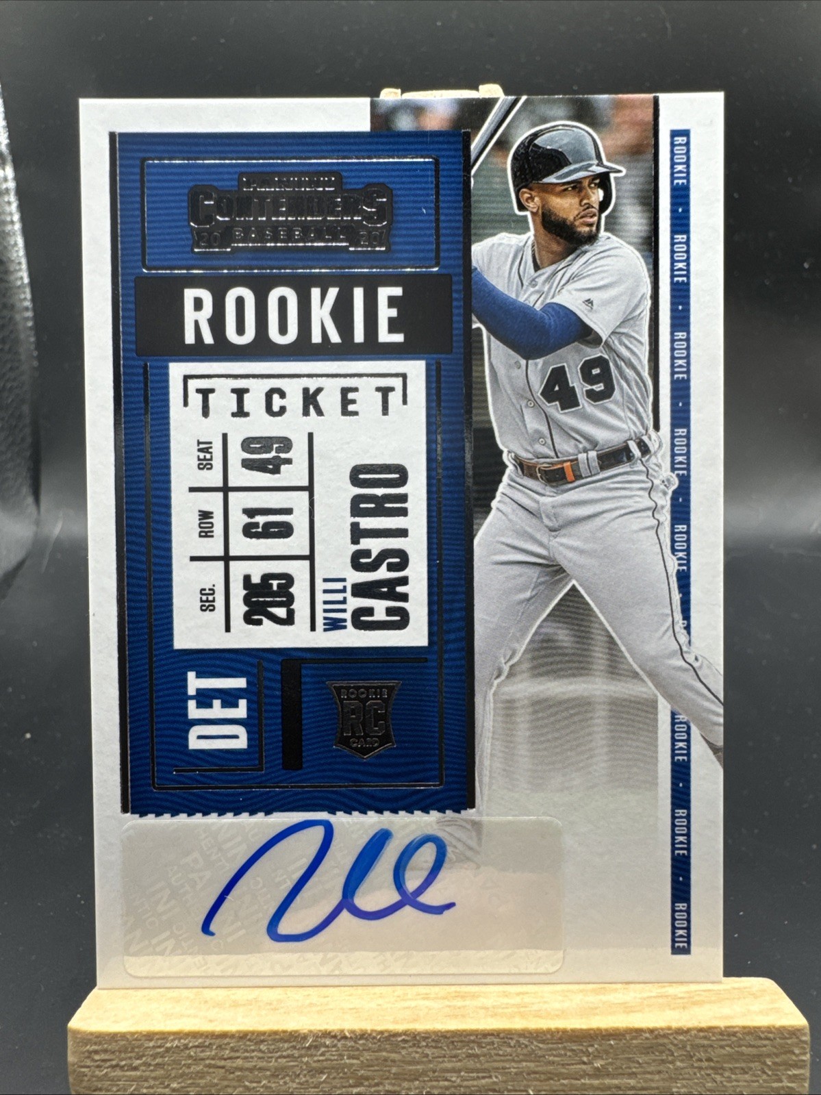 Willi Castro 2020 Panini Contenders Rookie RC AUTO #150 🔥
