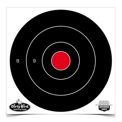 Birchwood Casey Dirty Bird 8'' Bull's-Eye Targets Heavy Tagboard 25 Pack - 35825