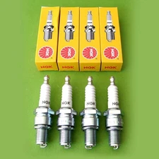 4 spark plugs NGK BR8ES b8es Kawasaki z1 kz1000 kz750 kz900 kz1100 zx1100 gpz kz