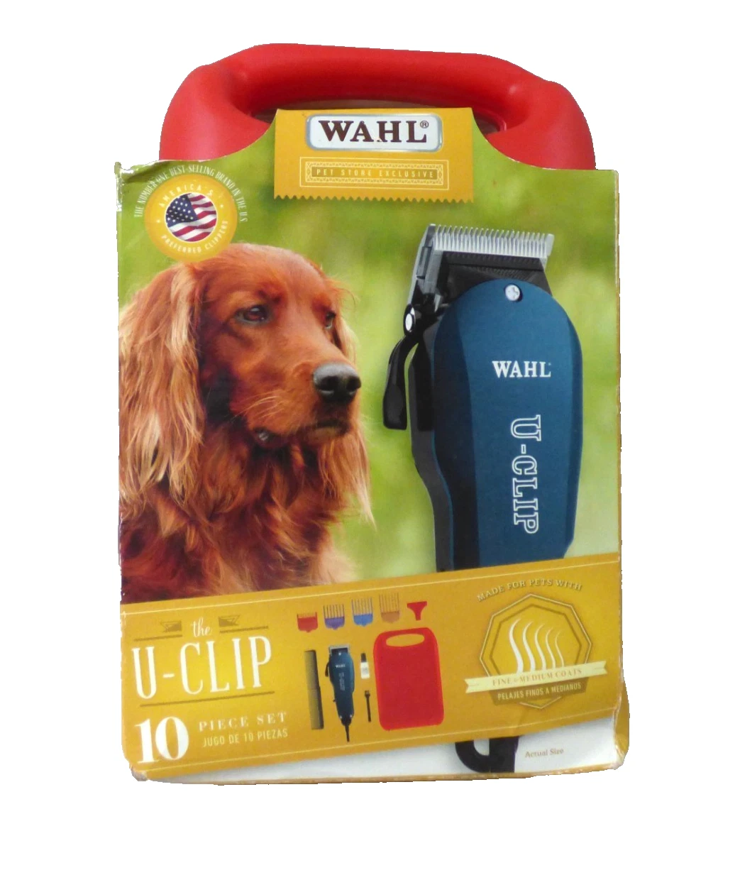 Wahl 9484-400 U-Clip Deluxe Clipper Professional Animal Pet Grooming Kit