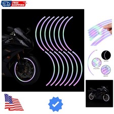 16pcs 17-19'' Reflective Wheel Rim Stripe Decal Sticker for Motorcycle Wheels...