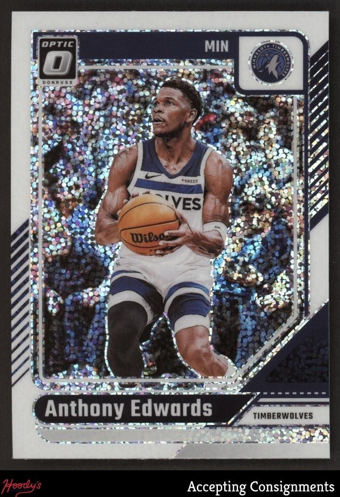 2024-25 Donruss Optic White Sparkle #31 Anthony Edwards SP Timberwolves