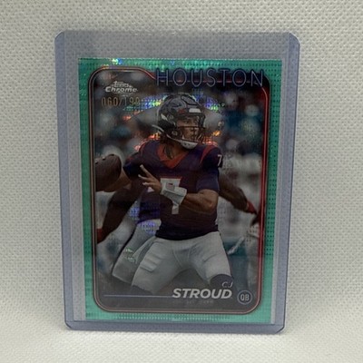 2024 Topps Chrome C.J. Stroud 60/199Aqua Sonar Refractor  #83 Texans
