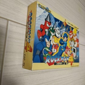 Rockman 4 New Ambition Famicom Capcom action game CAP-4V 8-bit