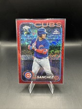 2024 Topps Pro Debut Chrome ⚾️Adan Sanchez 🔥RED Speckle 5/5 RC Cubs