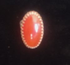 Oval Amber Colored Adjustable Ring FREE SHIPPING