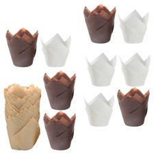 200 Pezzi Astucci di Carta per Muffin Tulipano Cupcake Tazze da Forno Fodere Non Sbiancate