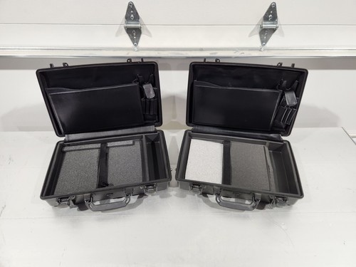 Coque de protection pour ordinateur portable Pelican 1490 - Lot de 2 - Surplus militaire américain noir - Photo 1/10