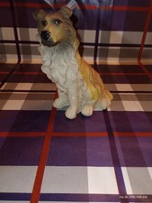 Vintage LASSIE 1960&rsquo;s Resin Collie Dog Figurine - 5 inches tall