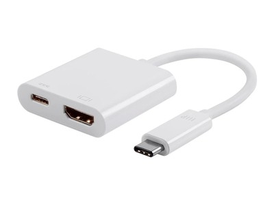 Monoprice USB-C to HDMI and USB-C (F) Dual Port Adapter - Select Series