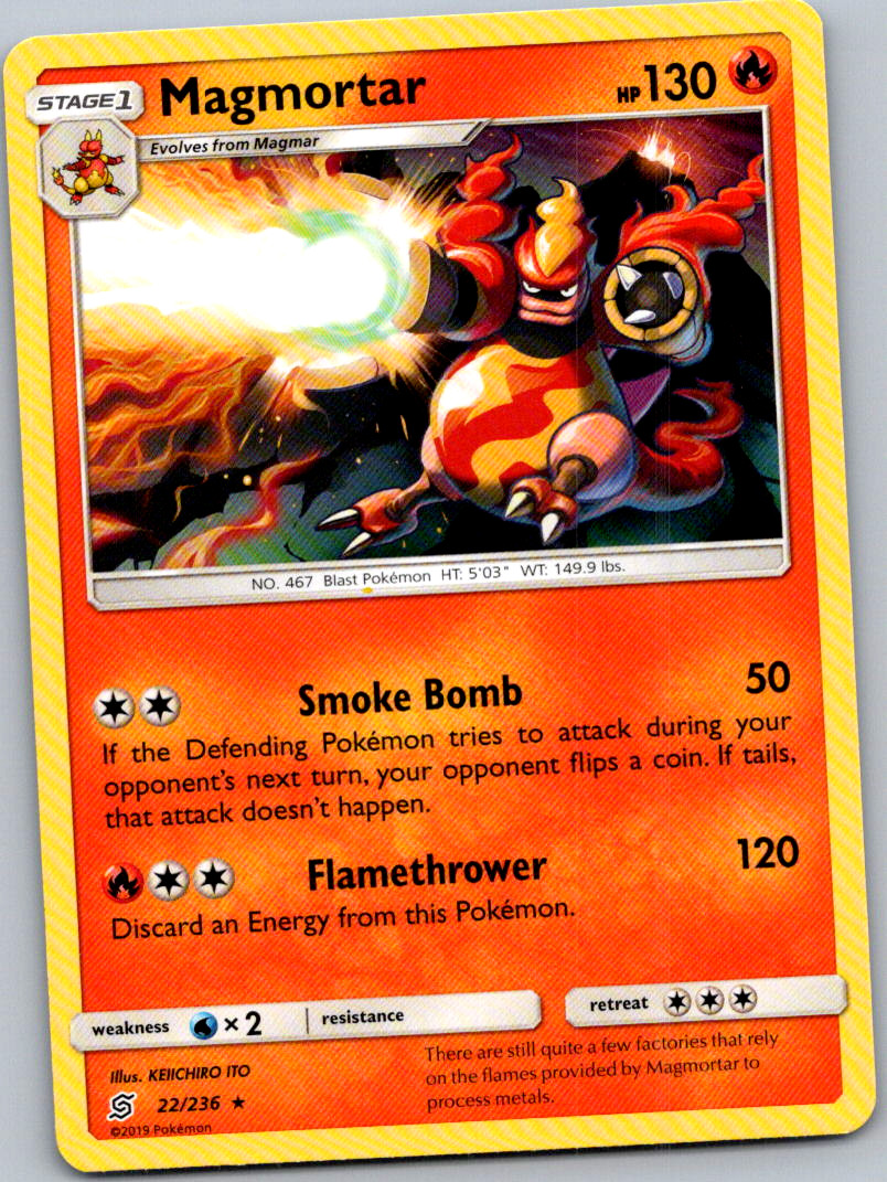 Magmortar Rare SM - Unified Minds 22/236 NM