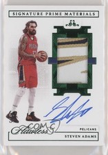 2020 Panini Flawless Signature Prime Materials Emerald /5 Steven Adams Auto 3d3