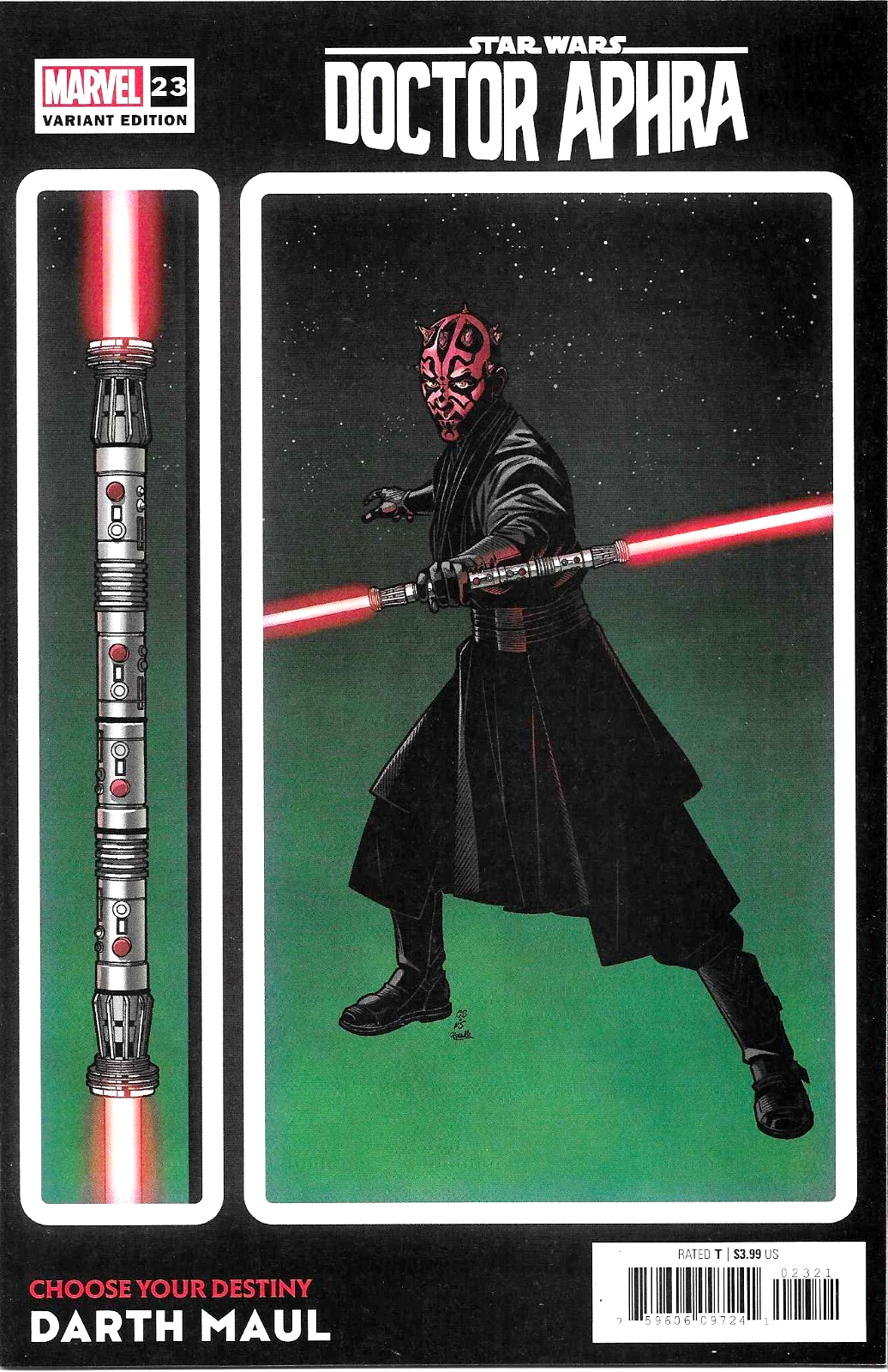 STAR WARS DOCTOR APHRA #23  DARTH MAUL CHOOSE YOUR DESTINY  MARVEL 2022  NM